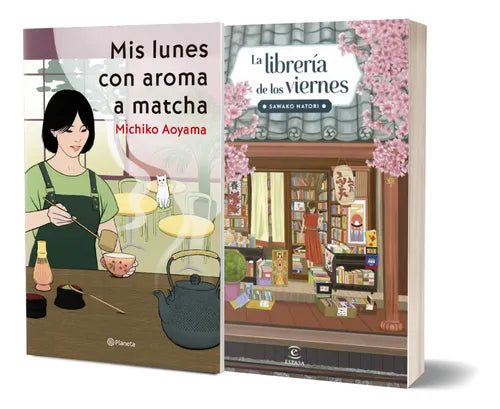 Pack Mis lunes con aroma a matcha + La librería de los viernes