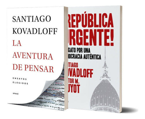 Pack República Urgente + La aventura de pensar - Santiago Kovadloff